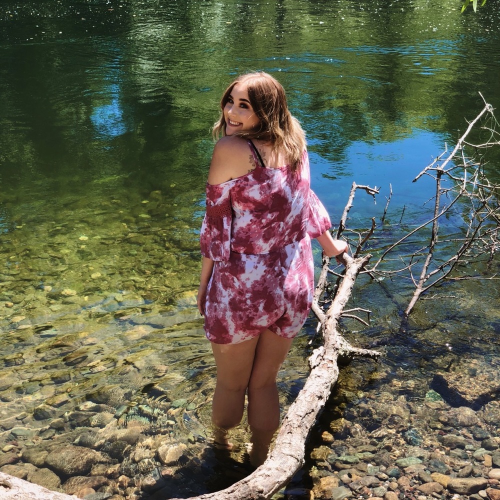 Pink Tie Dye Romper 💖